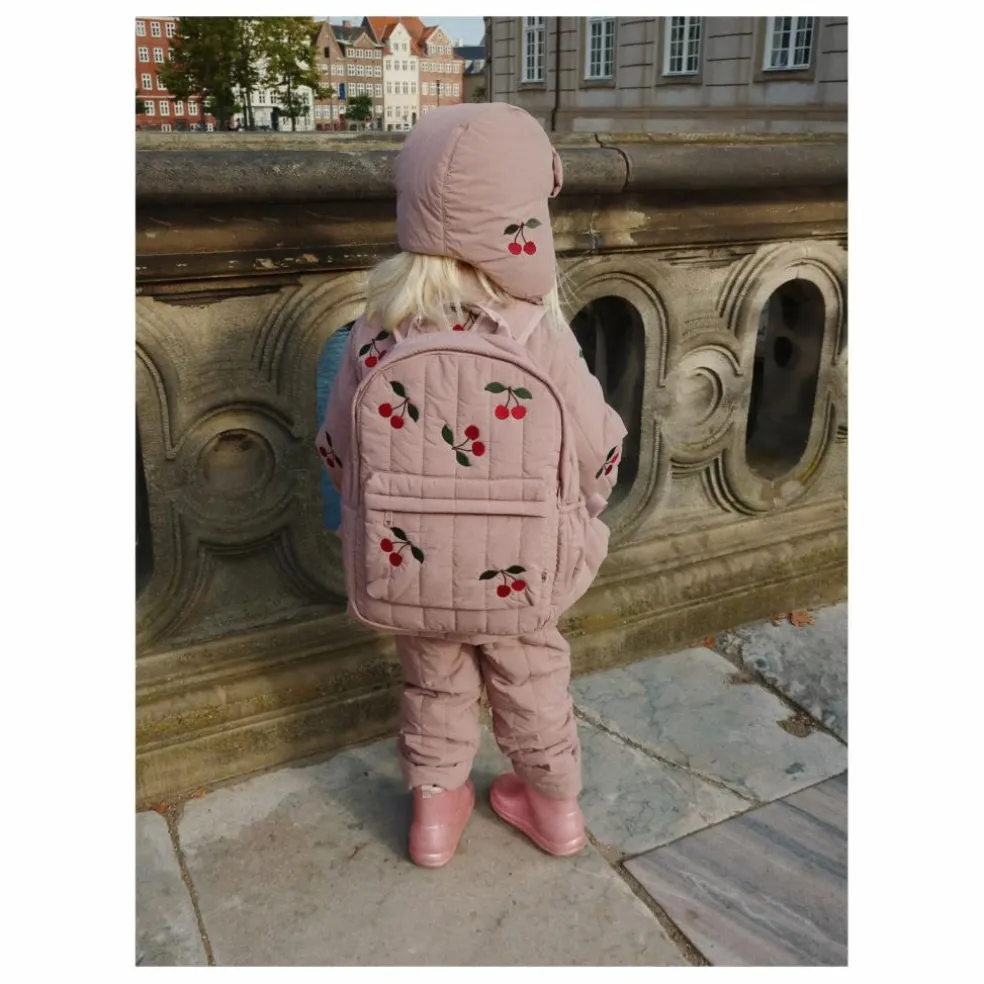 Sac à Dos Matelassé Juno Cerises | Mauve