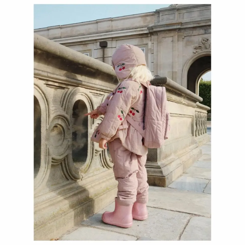 Sac à Dos Matelassé Juno Cerises | Mauve