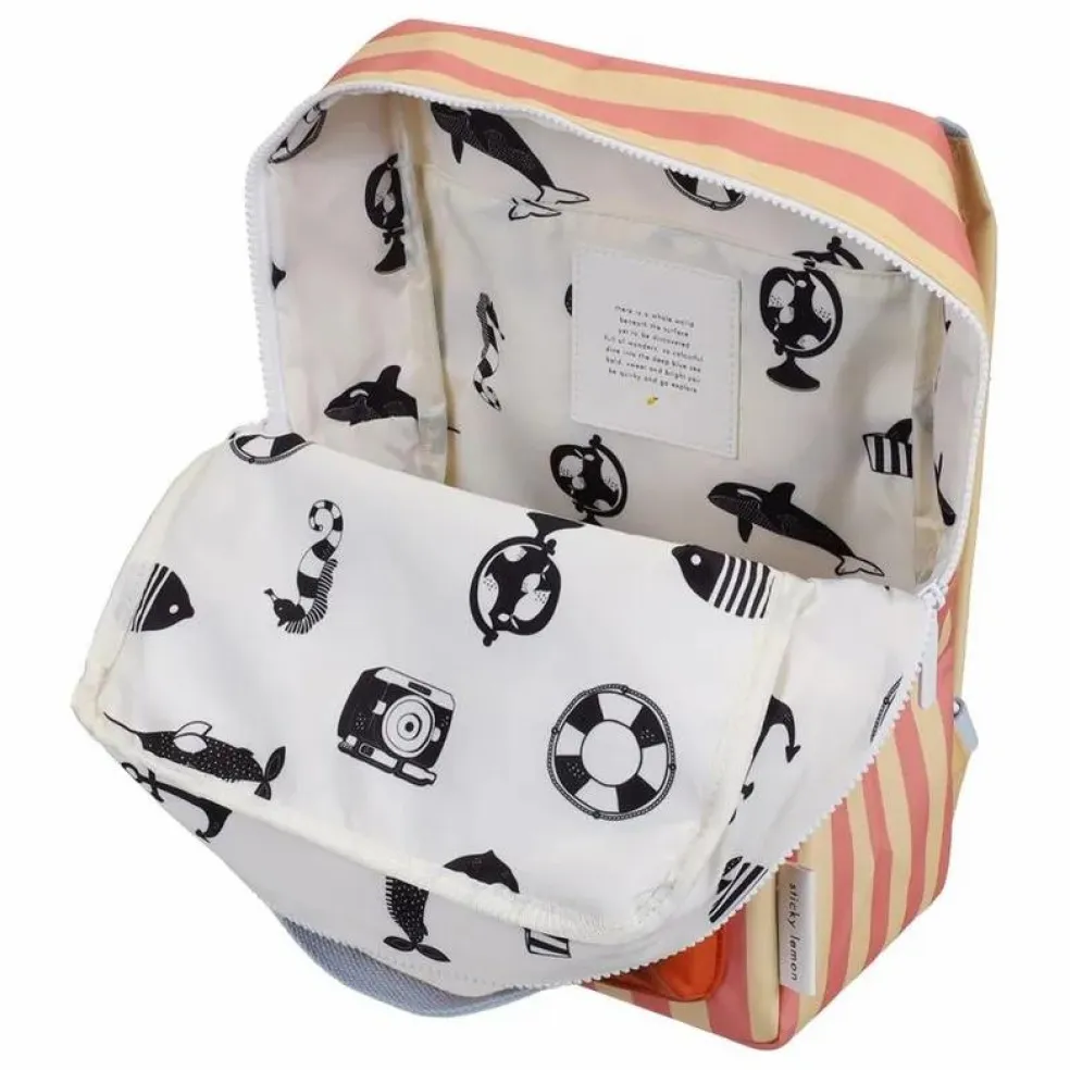 Sac à Dos Medium Envelope Rayé | Rose
