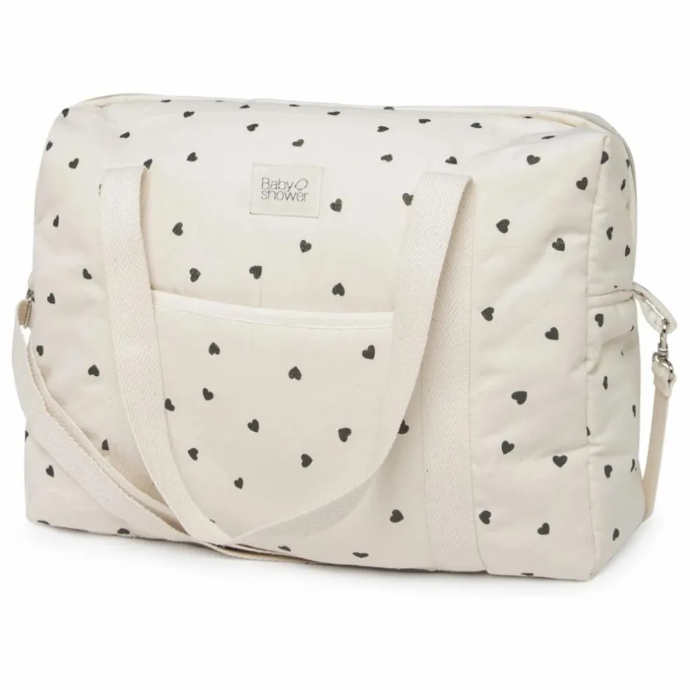 Sac à langer Camila Cœurs | Blanc