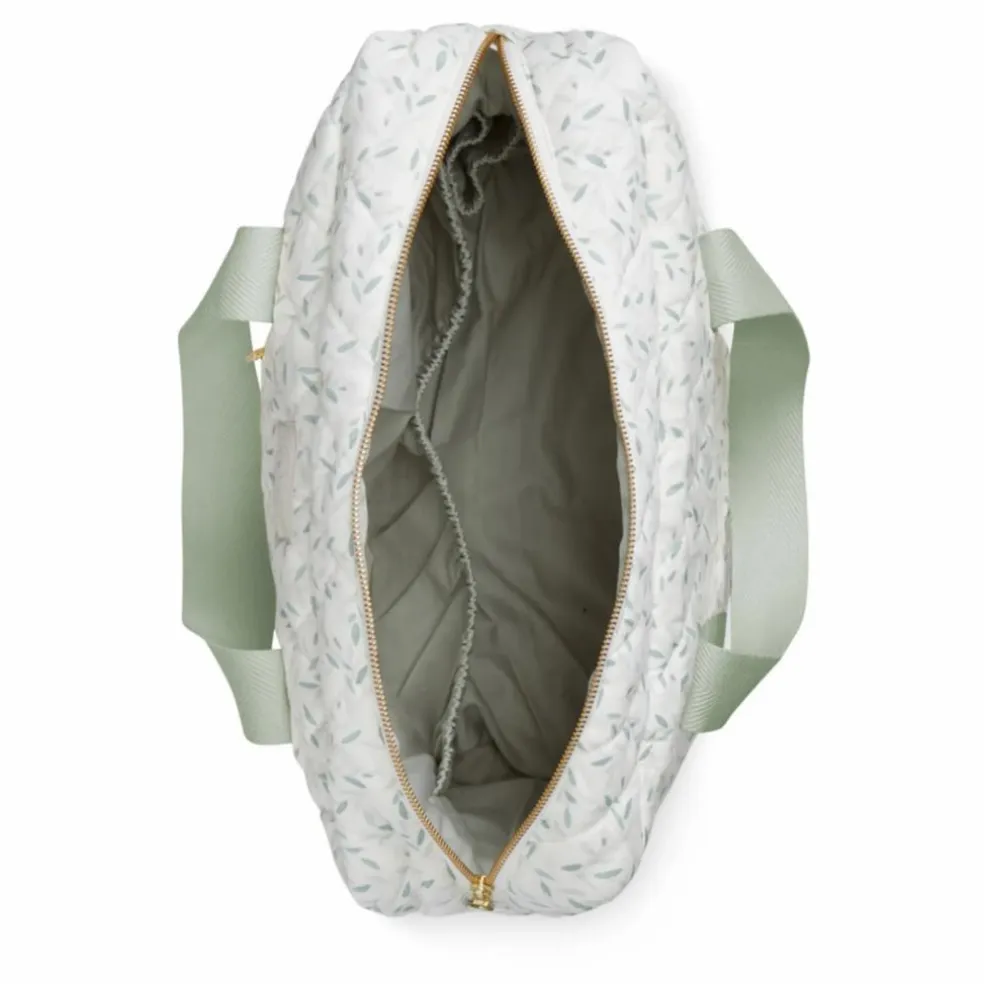 Sac à langer Green Leaves en coton bio | Vert