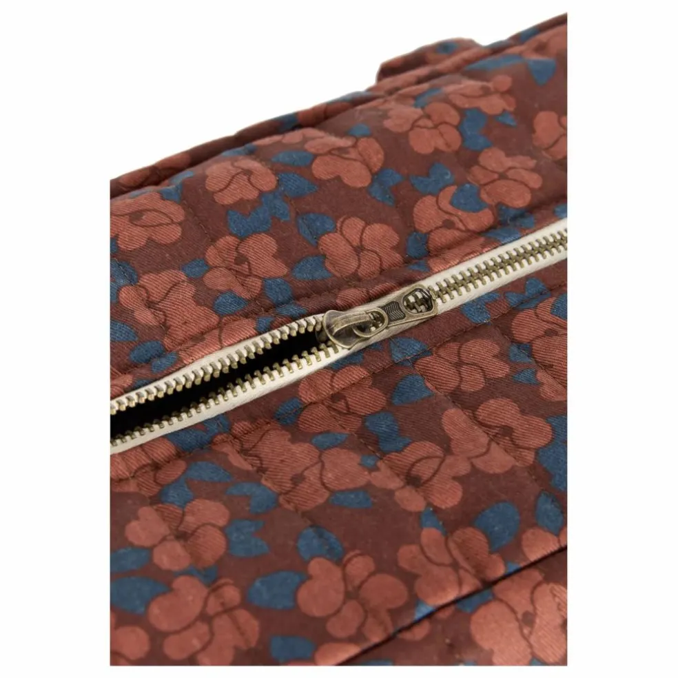 Sac à langer imperméable Hyde Park Maroon Poppies | Brique