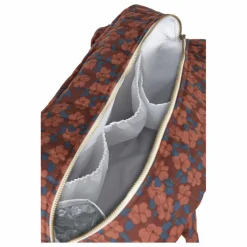Sac à langer imperméable Hyde Park Maroon Poppies | Brique