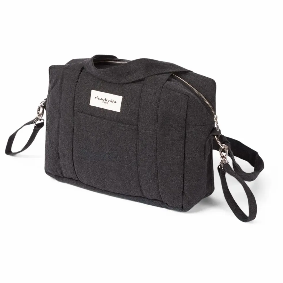 Sac à langer Mini Darcy en coton recyclé | Noir