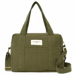 Sac à langer Mini Darcy en coton recyclé | Vert kaki