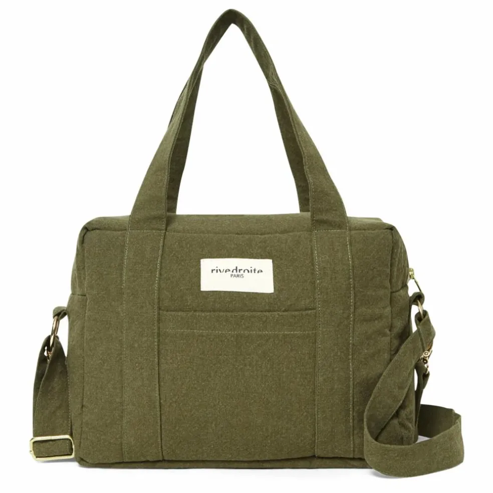 Sac à langer Mini Darcy en coton recyclé | Vert kaki