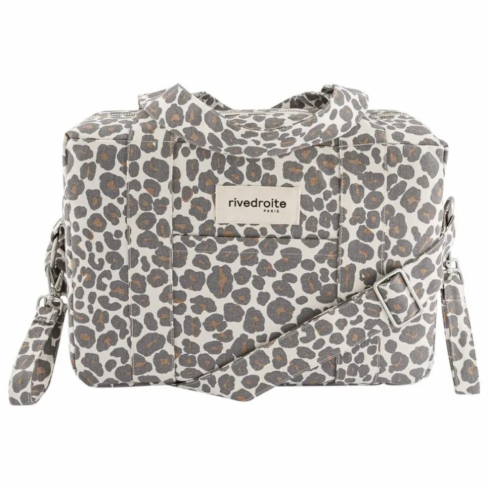 Sac à Langer Mini Darcy Léopard Coton Recyclé | Gris