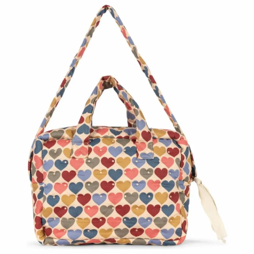 Sac à langer pour poupée Cœurs