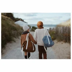 Sac à langer Raphaël imprimé cœurs | Brun roux