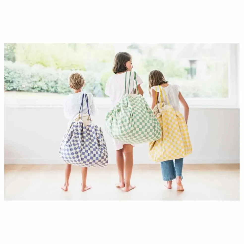 Sac / Tapis de jeu Noomad - Vichy | Jaune
