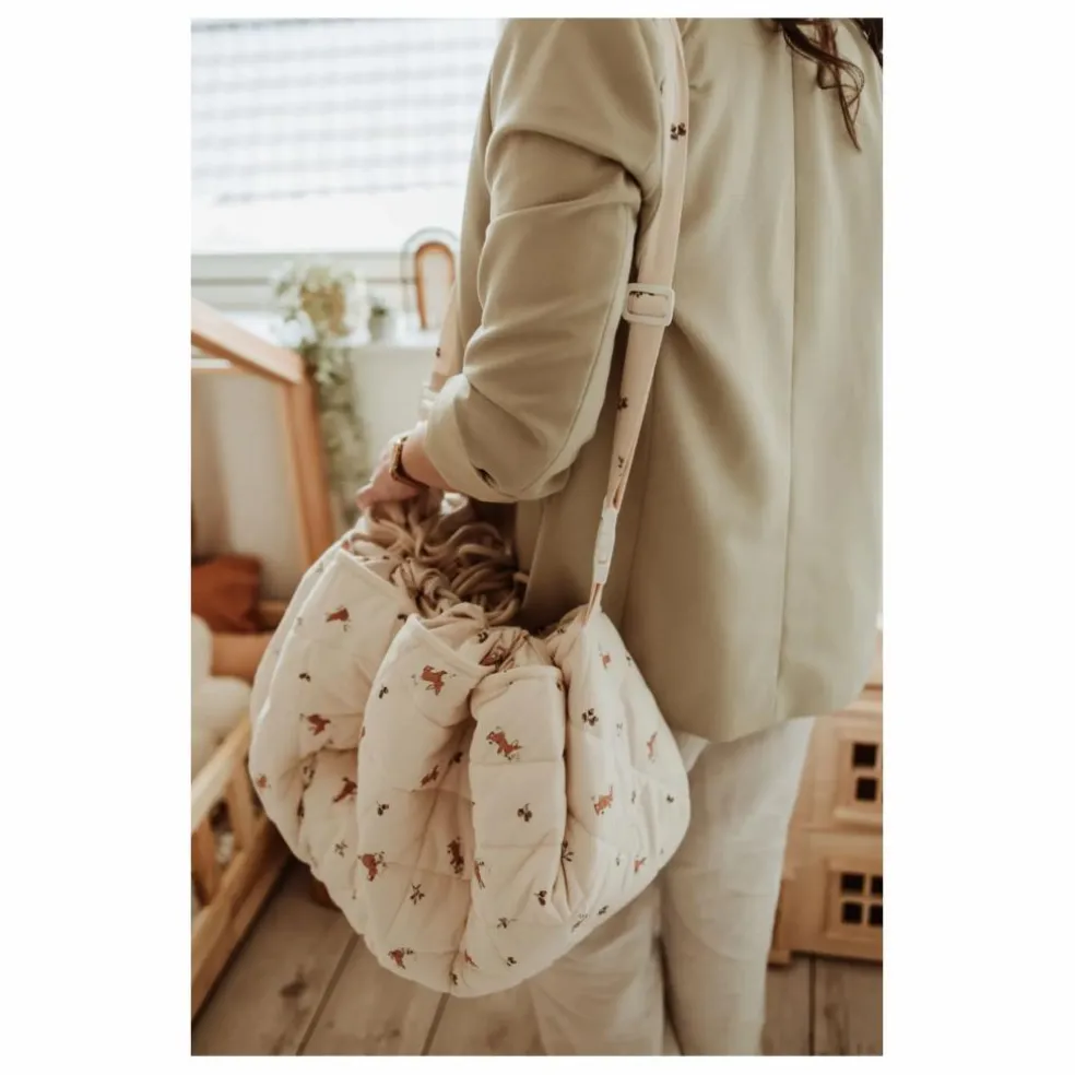 Sac / Tapis d'éveil Noomad - Lapins | Nude