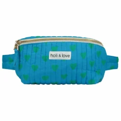 Sac Banane Coeur Coton Bio | Turquoise