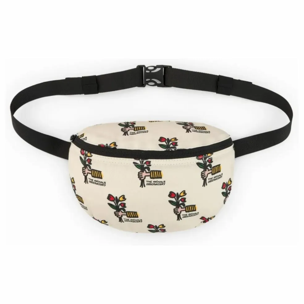Sac Banane Fanny Fleurs | Ecru