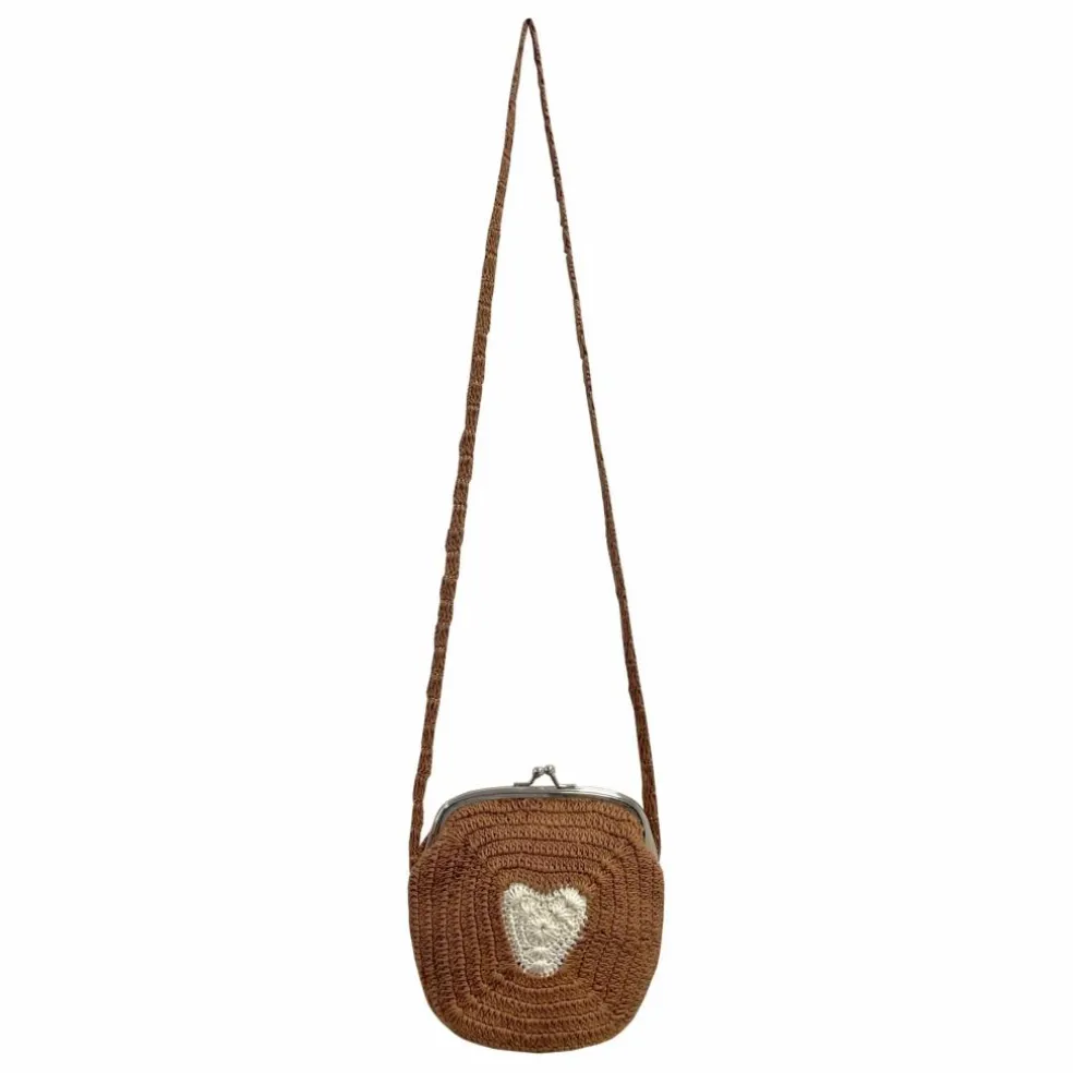 Sac Bandoulière Cœur | Beige