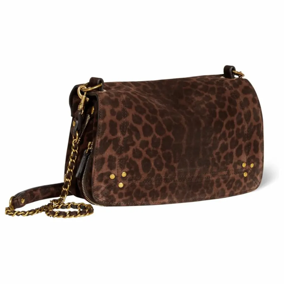 Sac Bobi Croûte Velours Léopard | Marron