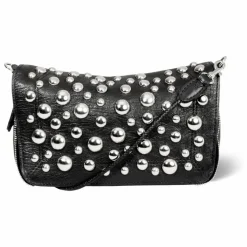 Sac Bobi S Chèvre Grainé Silver | Noir