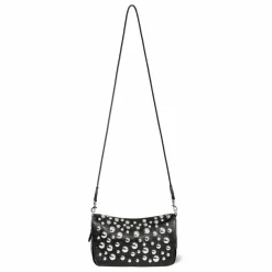 Sac Bobi S Chèvre Grainé Silver | Noir