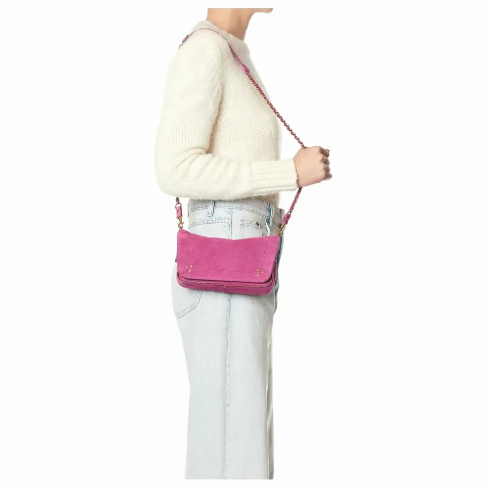 Sac Bobi S Croûte Velours | Rose fuschia