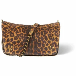 Sac Bobi S Croûte Velours Léopard | Camel