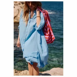 Sac cabas rayé Elisa | Rouge