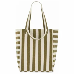 Sac cabas rayée Elisabeth | Olive