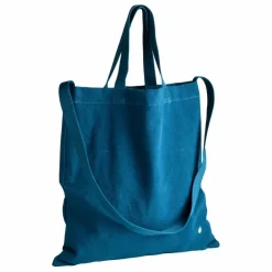 Sac City Iona en toile de coton | Bleu canard