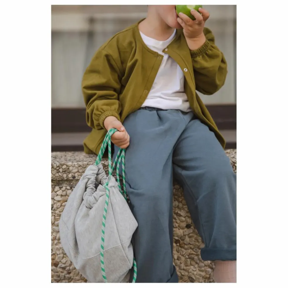 Sac de gym en jersey | Gris chiné