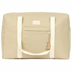 Sac de maternité imperméable en coton bio Opéra | Sauge
