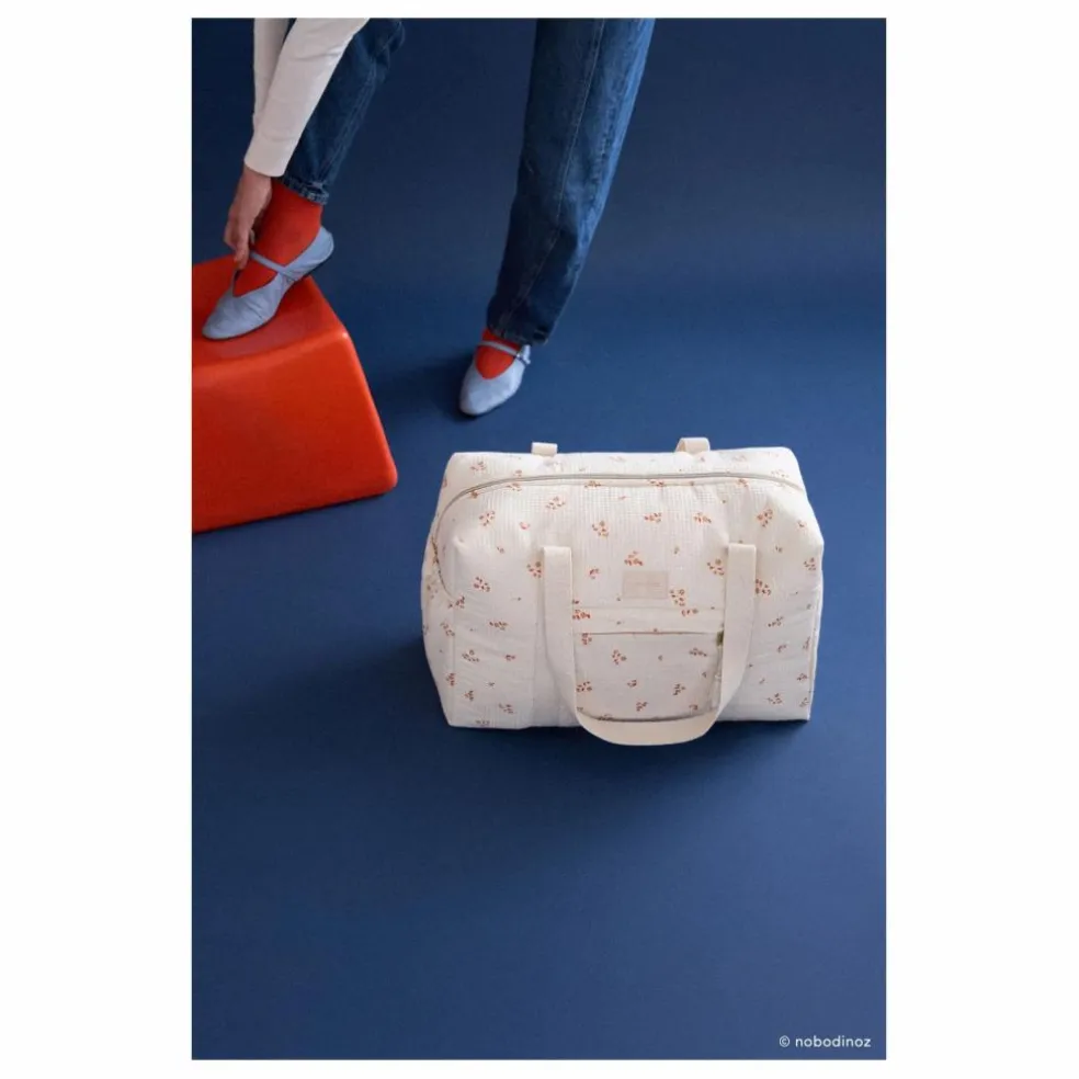 Sac de maternité imperméable en coton bio Opéra Lily | Ecru