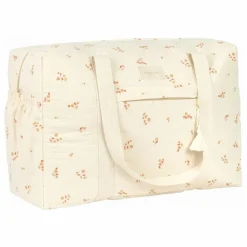 Sac de maternité imperméable en coton bio Opéra Lily | Ecru