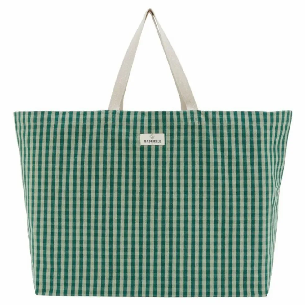 Sac de plage Vichy | Vert Menthe