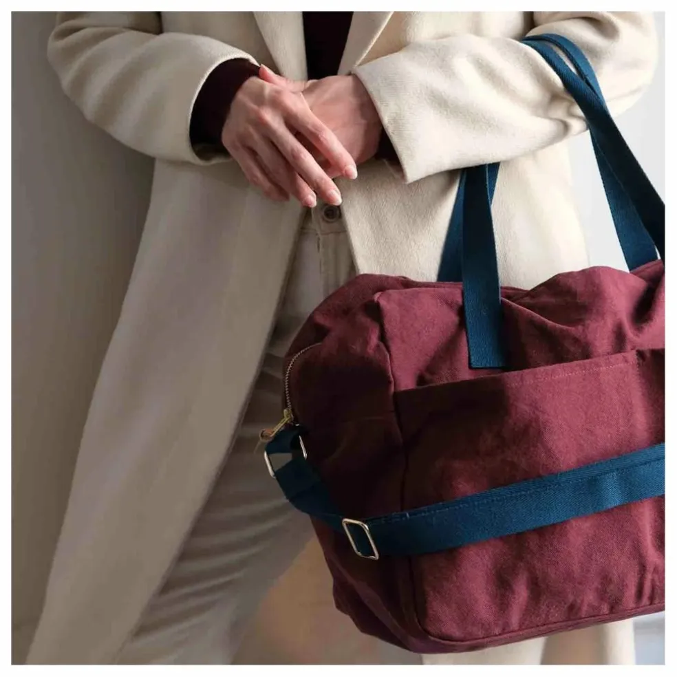 Sac de voyage en coton bio Iona | Bordeaux