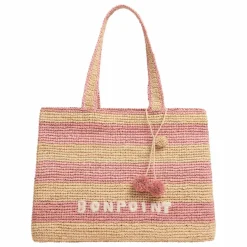 Sac Esma Rayé Raphia | Naturel