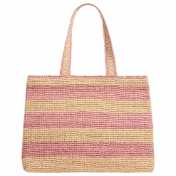 Sac Esma Rayé Raphia | Naturel
