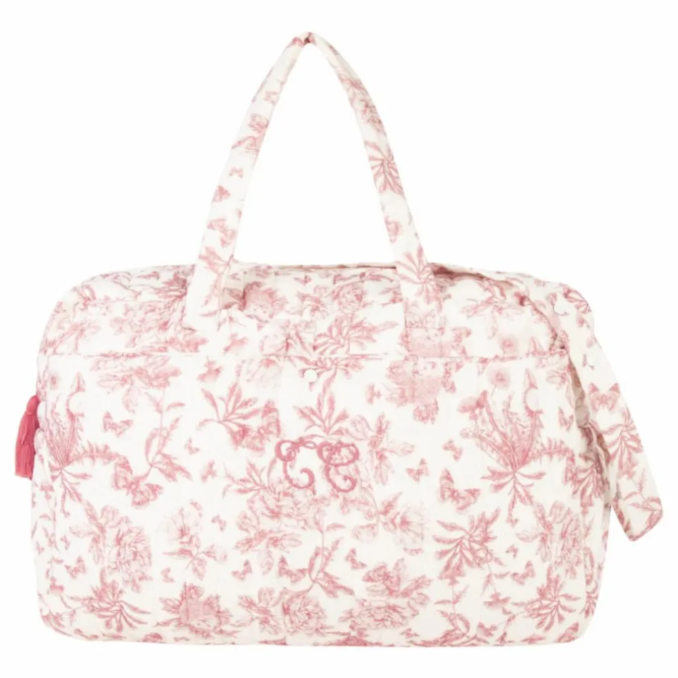 Sac et matelas à langer Toile de Jouy | Rose