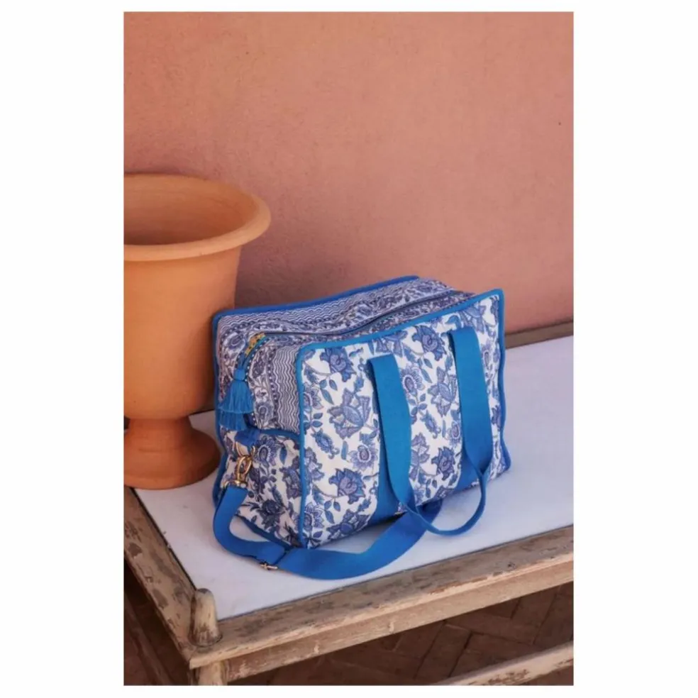 Sac 36h Lilio en coton bio | Bleu azur