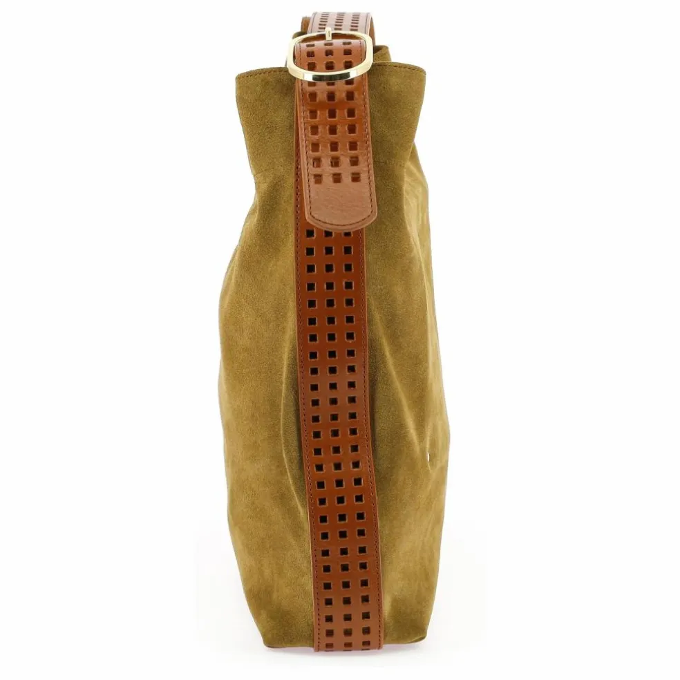 Sac Le Enzo Cran Velours | Tabac