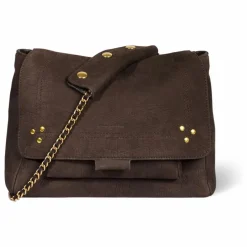 Sac Lulu M Taurillon Imprimé Croco | Marron