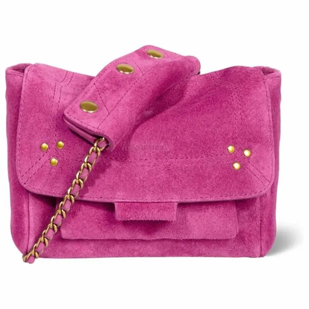 Sac Lulu S Croûte Velours | Rose fuschia