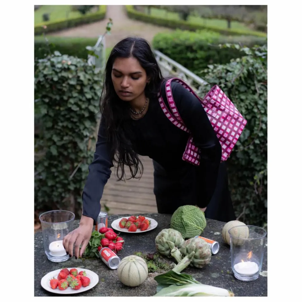 Sac Lunch bag avec doublure isotherme | Rose fuschia