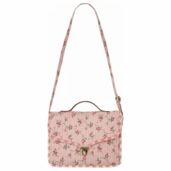 Sac Matelassé Fleuri | Rose