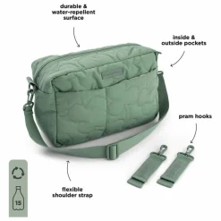 Sac matelassé pour poussette | Vert