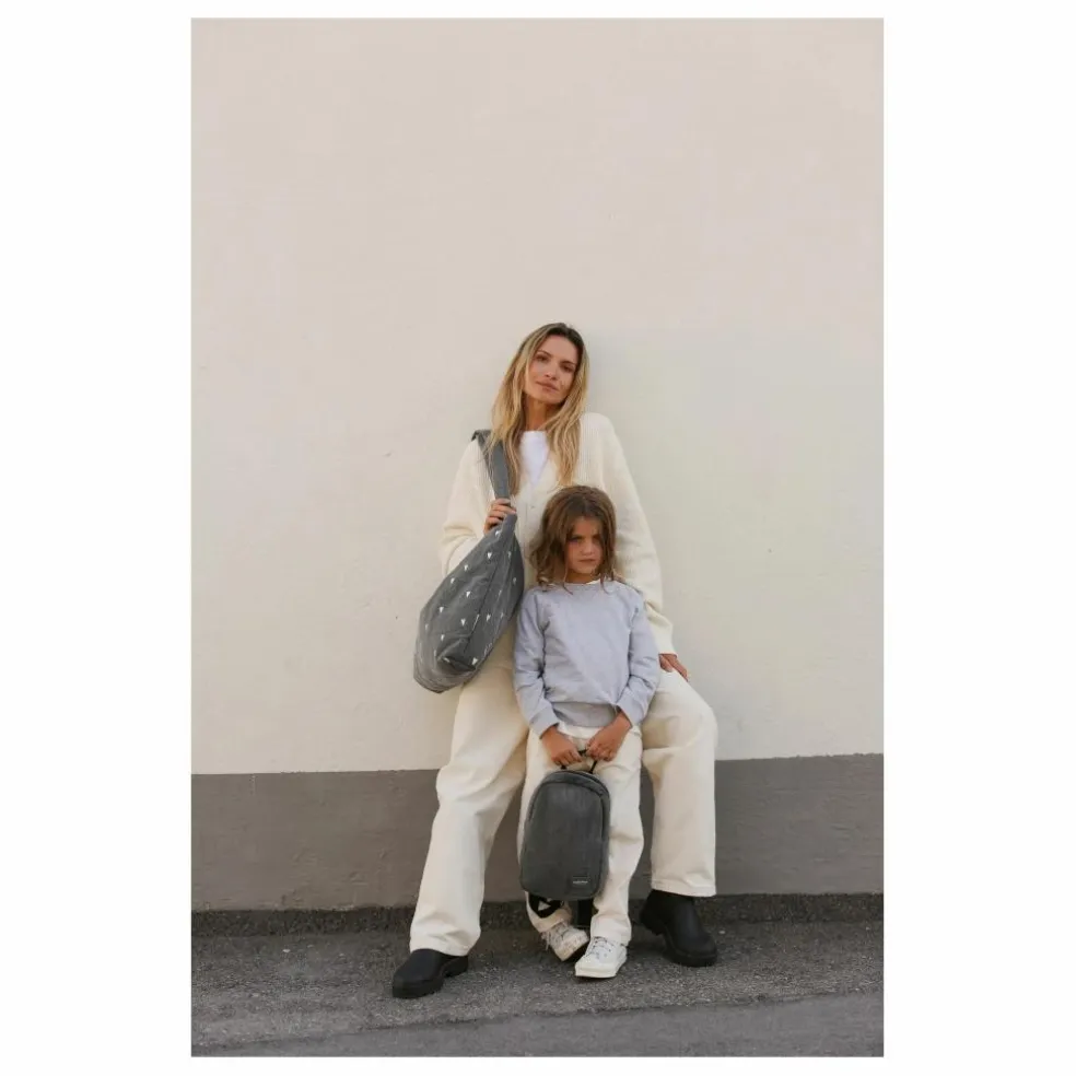 Sac mom-bag Hearts | Gris