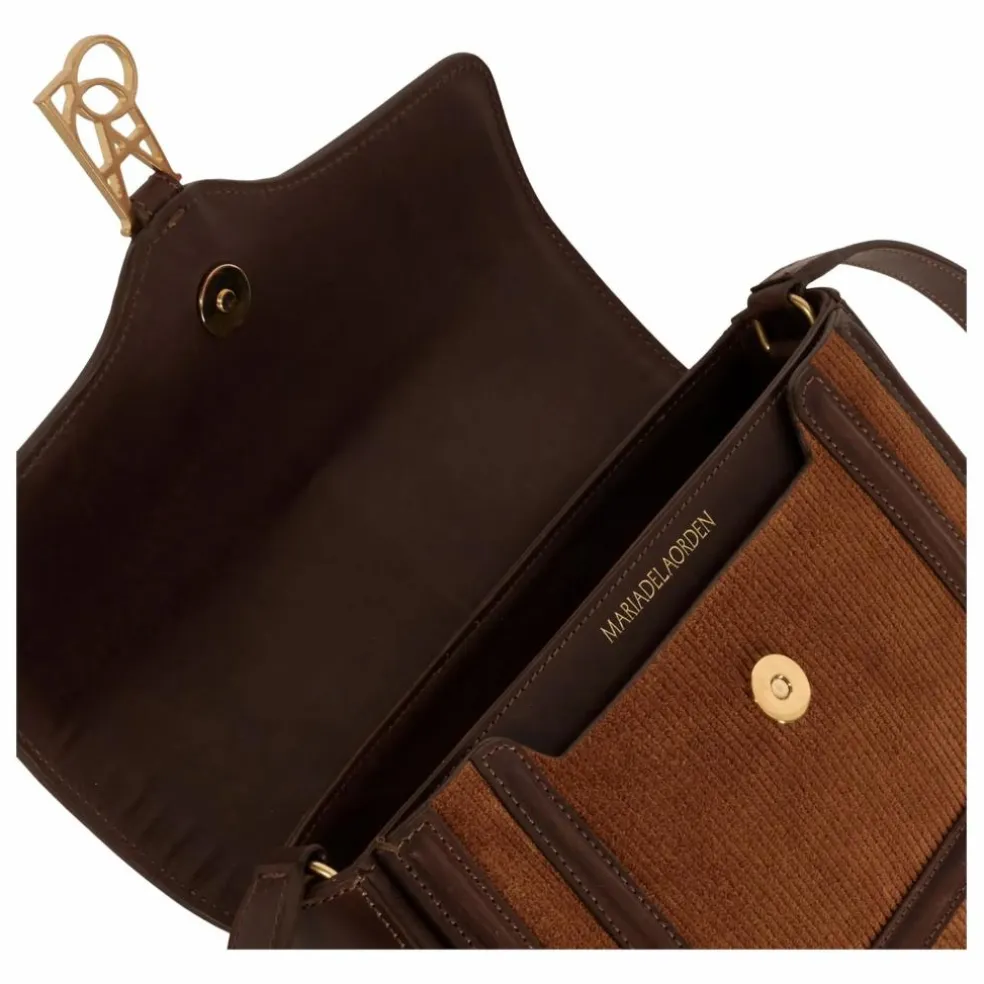 Sac Noah Velours Côtelé et Cuir | Camel