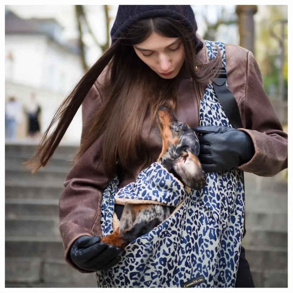 Sac Promenade Cross Body Léopard Chien | Gris