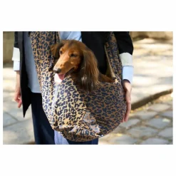Sac Promenade Cross Body Léopard Chien | Marron