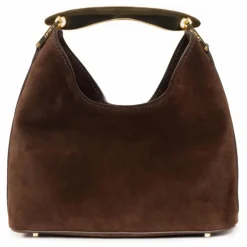 Sac Small Boomerang Suède | Marron