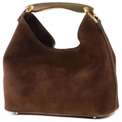 Sac Small Boomerang Suède | Marron