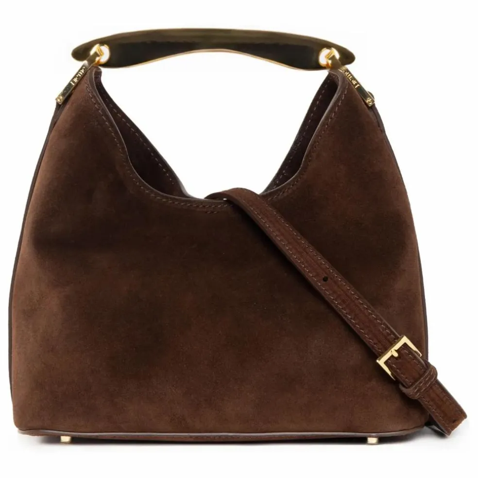 Sac Small Boomerang Suède | Marron