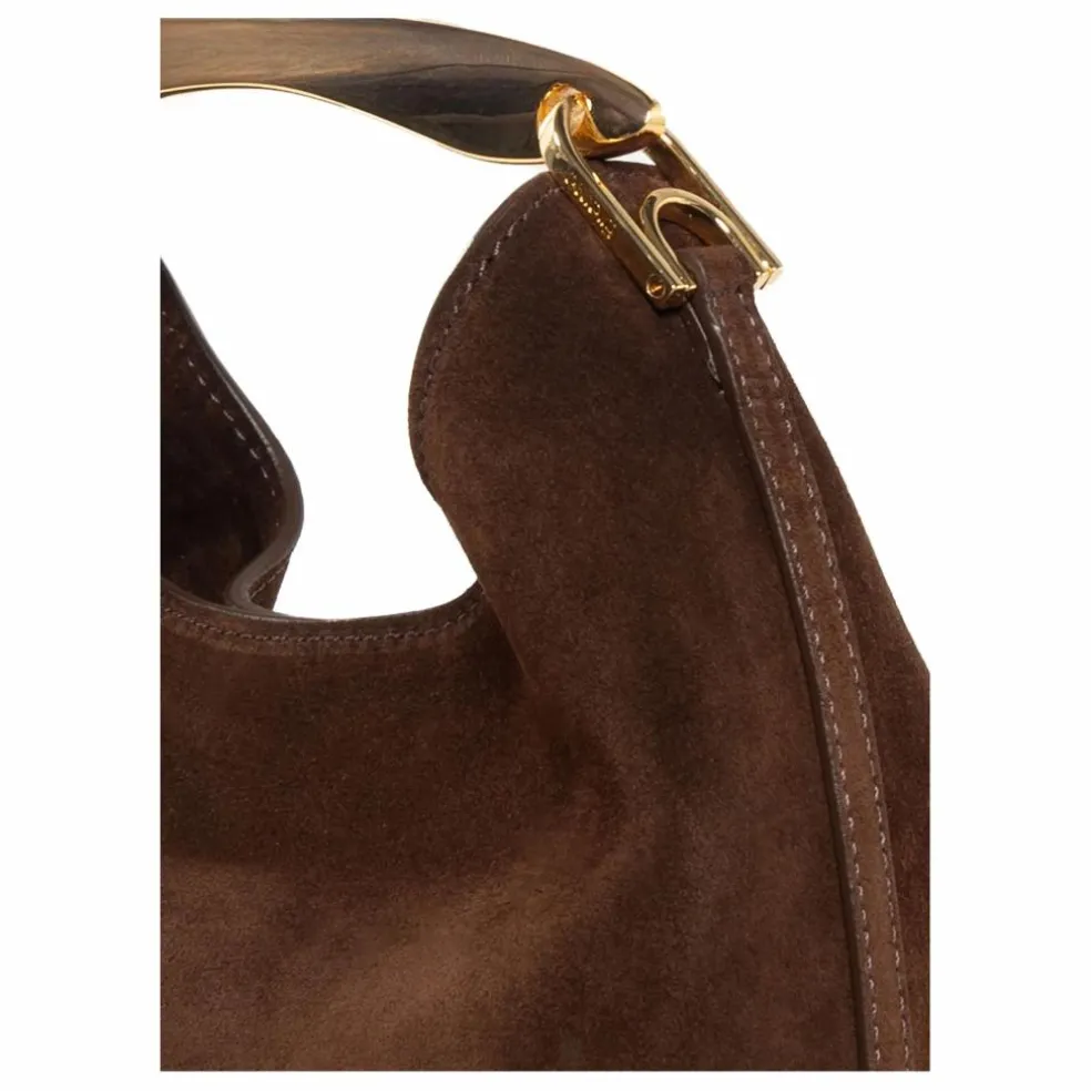 Sac Small Boomerang Suède | Marron